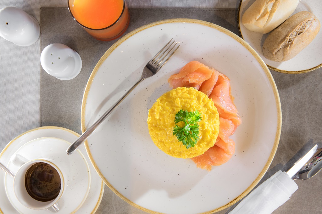 Eggs with salmon